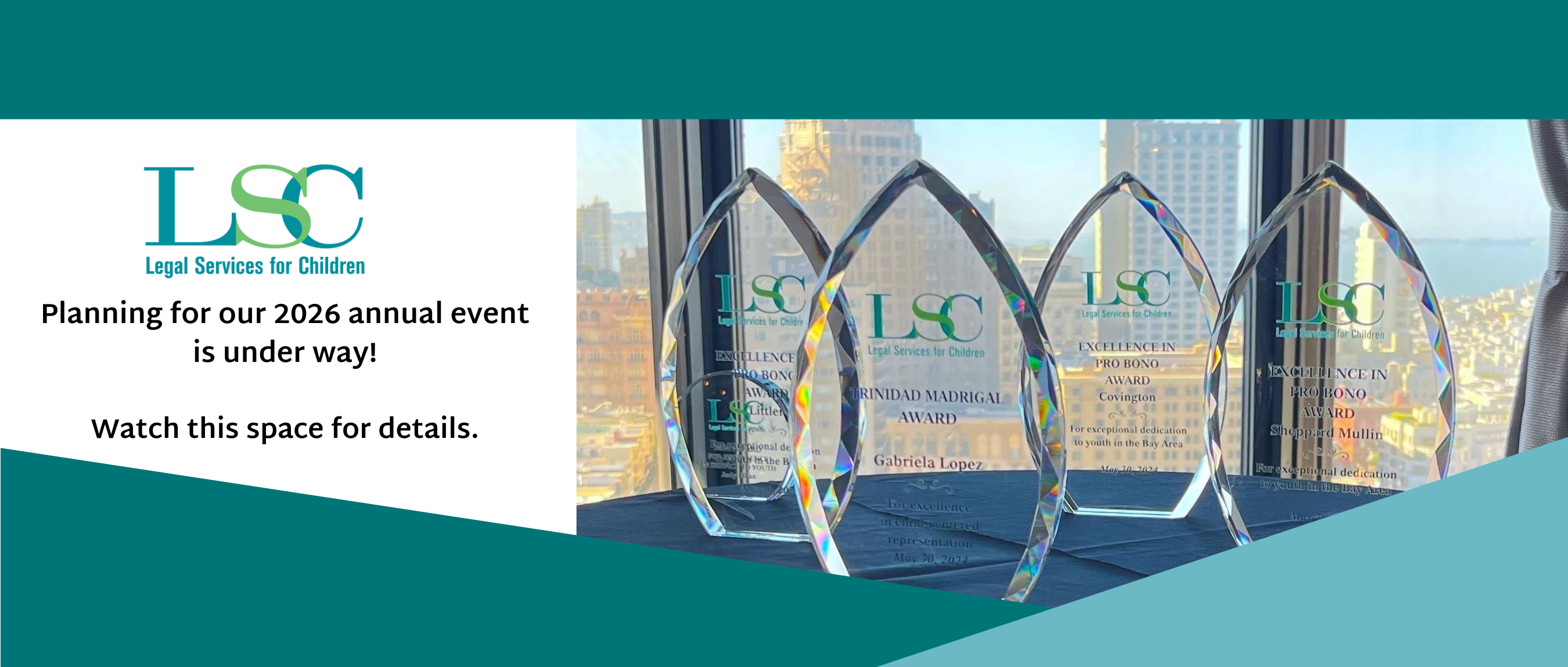 Announcement that reads 